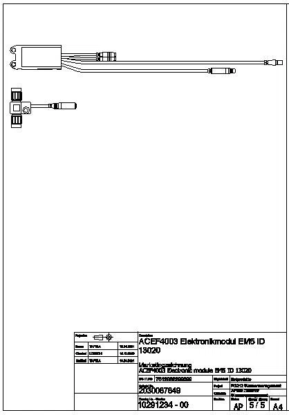 Elektronikmodul, A3000open, EM5, ID 13020, 24 VDC, ACEF4003