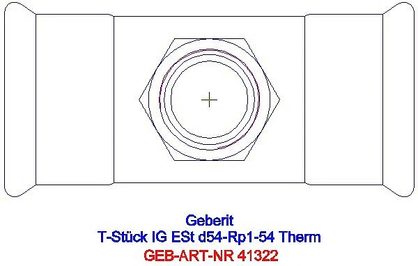 GE Mapress Therm T-Stück mit IG d54-Rp1-54_41322_G