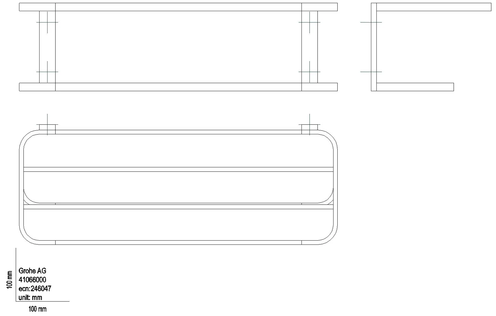 GROHE Multi-Badetuchhalter Selection 41066 chrom