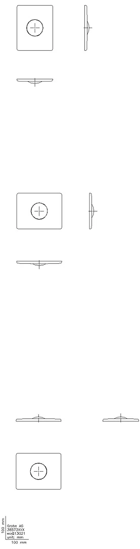 GROHE WC-Betätigung Skate 38573 1-Menge chrom