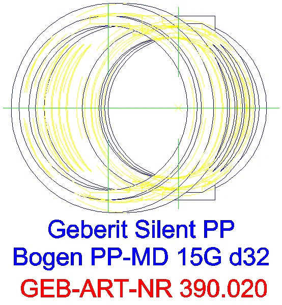 GE Silent-PP Bogen 15Gr d32_390.020.14.1_G