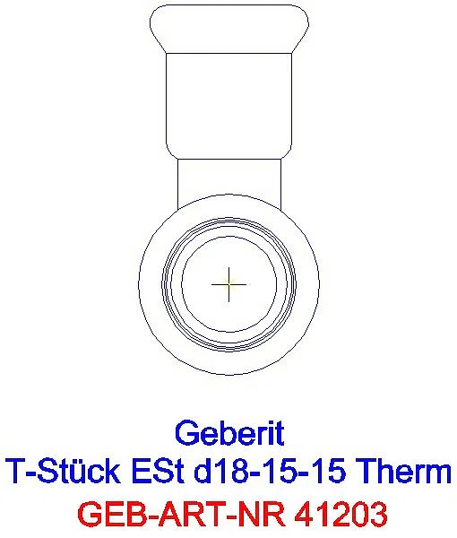 GE Mapress Therm T-Stück reduziert d18-15-15_41203_L