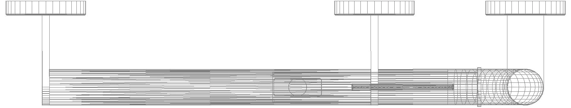 HEWI Winkelgriff, d:30, PRH, A1:900, W1:400, li, plvb schw tma