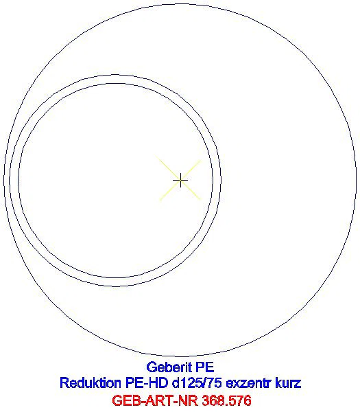 GE PE Reduktion exzentrisch kurz d125/75_368.576.16.1_G