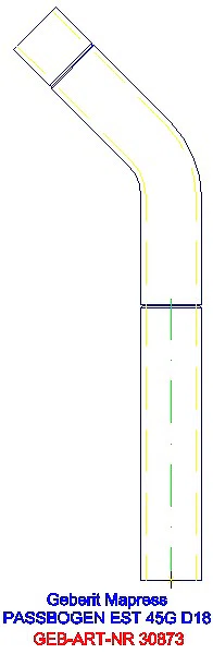 GE Mapress Edelstahl Passbogen 45Gr d18_30873_A