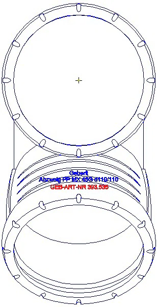 GE Silent-Pro Abzweig 45Gr d110/110_393.535.14.1_G
