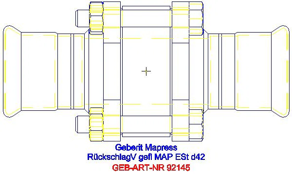 GE Mapress Rückschlagventil NPW geflanscht d42_92145_G
