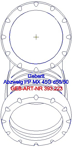 GE Silent-Pro Abzweig 45Gr d50/50_393.232.14.1_G