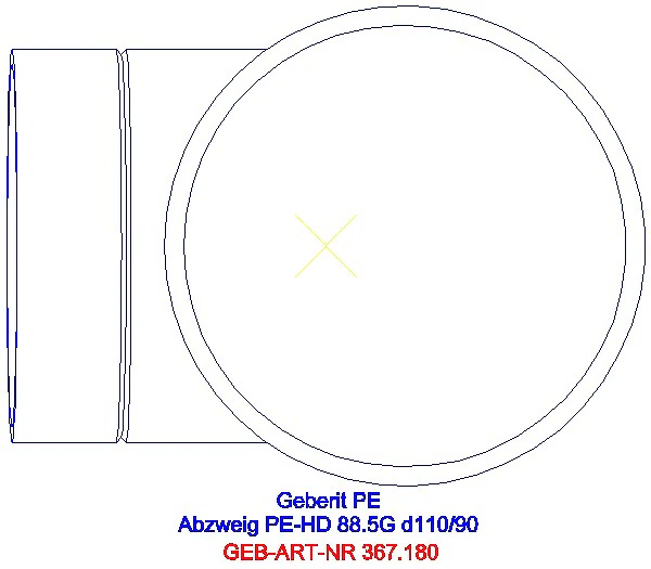GE PE Abzweig 88,5Gr d110/90_367.180.16.1_G