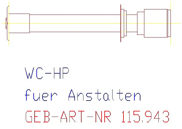 GE WC-Strg. mit pneumatischer Spülausl. 1-Mengen-Spülung gekontert für Anstalten_115.943.21.1_A