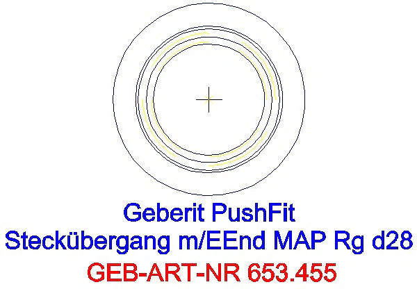 GE Mapress Übergang auf Verteiler mit Steckanschluss Einschubende Rg d28_653.455.00.1_A
