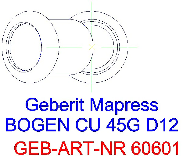 GE Mapress Kupfer Bogen 45Gr d12_60601_G