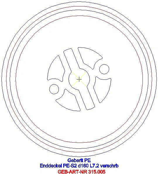 GE Silent-db20 Enddeckel verschraubbar d160_315.005.14.1_G