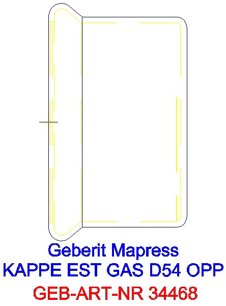 GE Mapress Edelstahl Kappe d54 (Gas)_34468_A