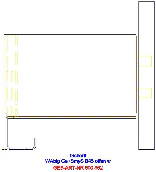 Smyle Square Wandablage mit einer Tür, 45x14,8x14,3cm, Nussbaum_500.362.JR.1_L