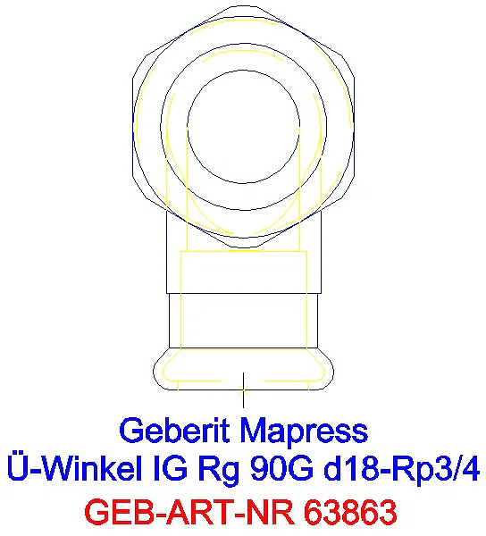 GE Mapress Kupfer Übergangswinkel 90Gr mit IG Rg d18-Rp3/4_63863_L