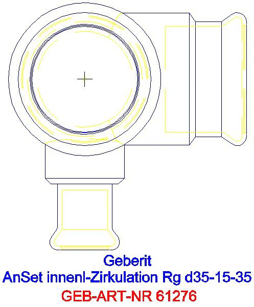 GE Mapress Anschlussset für innenliegende Zirkulation d35-15-35_61276_G