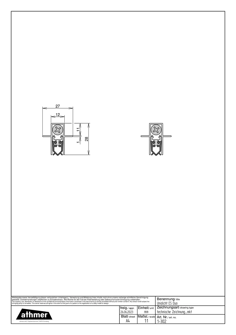 1-303 Unidicht ES 