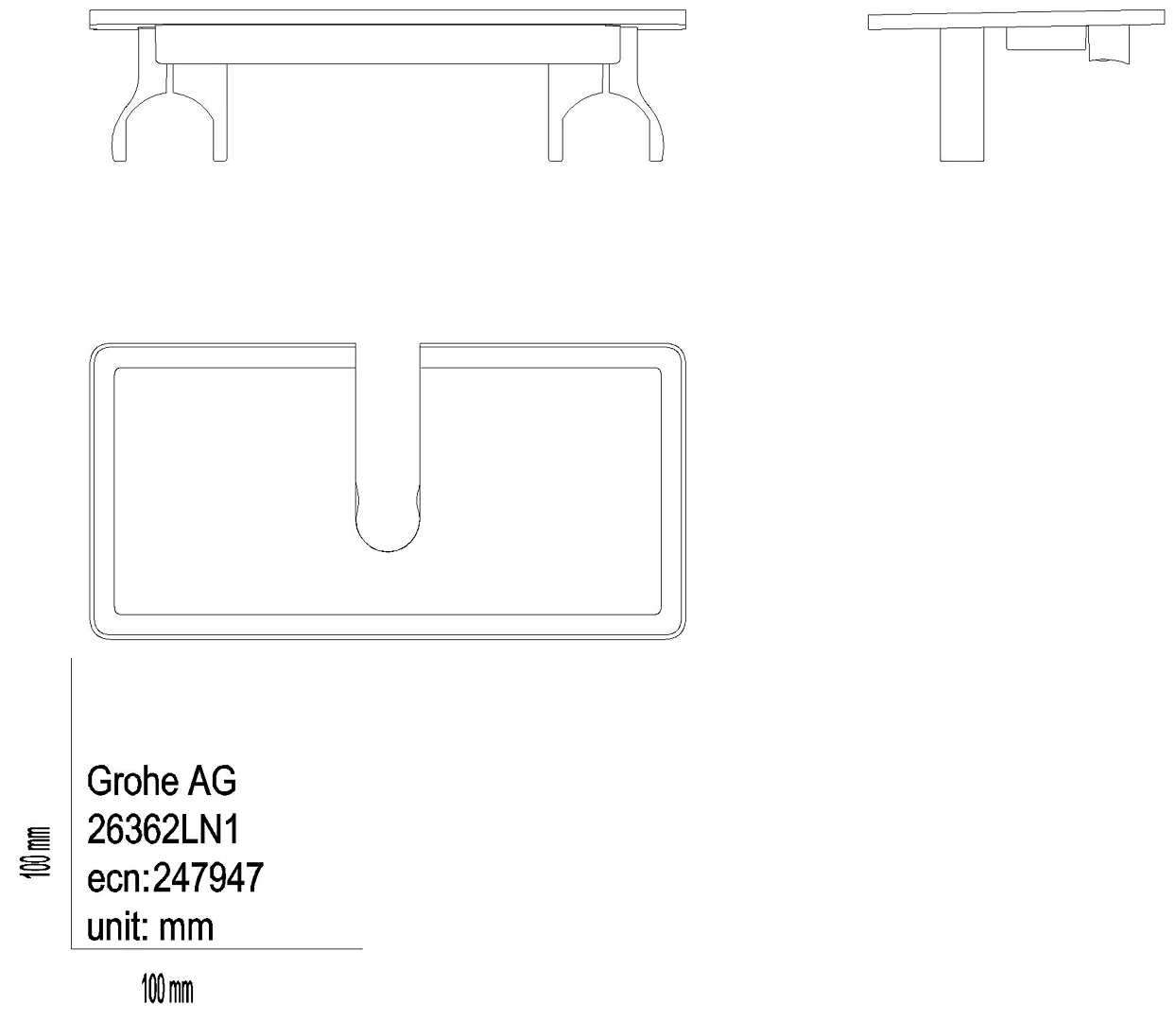 GROHE Duschablage EasyReach 26362_1 für Euphoria/Tempesta Duschsysteme weiß