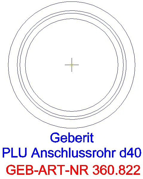 GE Pluvia Anschlussrohr flexibel d40_360.822.00.1_L