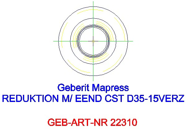 GE Mapress C-Stahl Reduktion mit Einschubende d35-15 verzinkt_22310_A