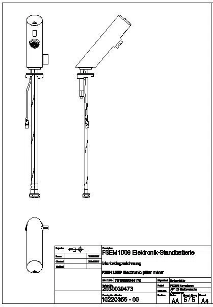 Standbatterie, F3, elek., Mischer, 3l, f. Netzteil, F3EM1009