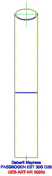 GE Mapress Edelstahl Passbogen 30Gr d28_30935_L