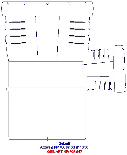 GE Silent-Pro Abzweig 87,5Gr d110/50_393.547.14.1_L