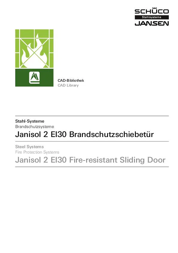 Janisol 2 EI30 - Brandschutzschiebetür