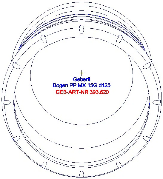 GE Silent-Pro Bogen 15Gr d125mm_393.620.14.1_G