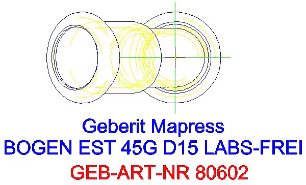 GE Mapress Edelstahl Bogen 45Gr d15 (LABS-frei)_80602_G