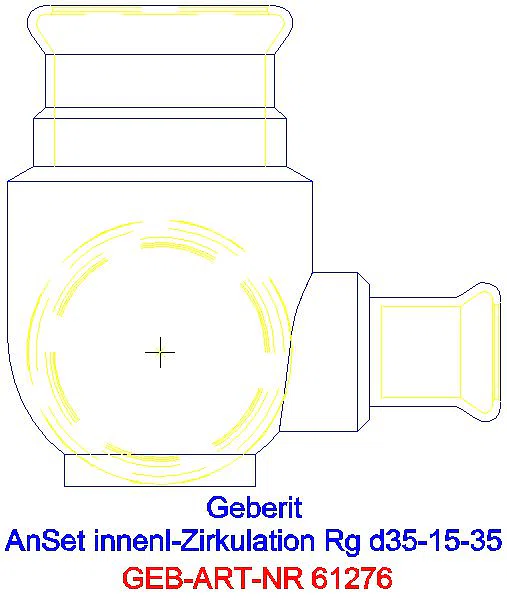 GE Mapress Anschlussset für innenliegende Zirkulation d35-15-35_61276_L