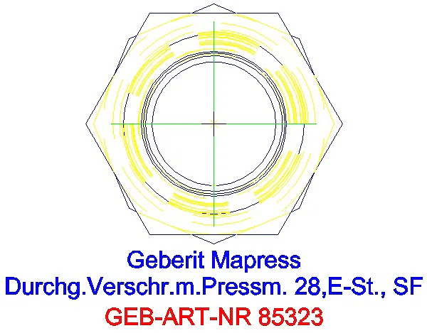 GE Mapress Edelstahl Verschraubung (LABS-frei) d28_85323_L