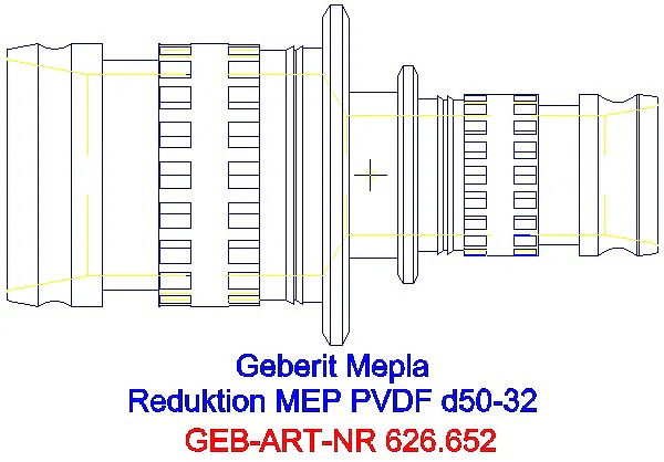 GE Mepla Reduktion PVDF d50-32_626.652.00.5_G