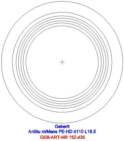 GE Anschlussstutzen mit Manschette d110_152.435.16.1_G