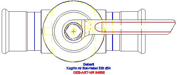 GE Mapress Kugelhahn d54 mit Betätigungshebel edst._94958_G