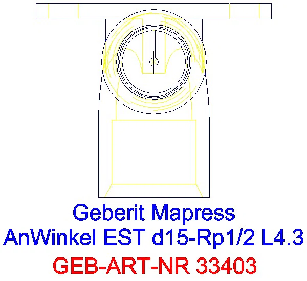 GE Mapress Edelstahl Anschlusswinkel 90Gr d15-Rp1/2_33403_G