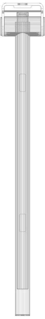 HEWI mob. SK-Griff Duo (A), L:700, PVD messing glzd