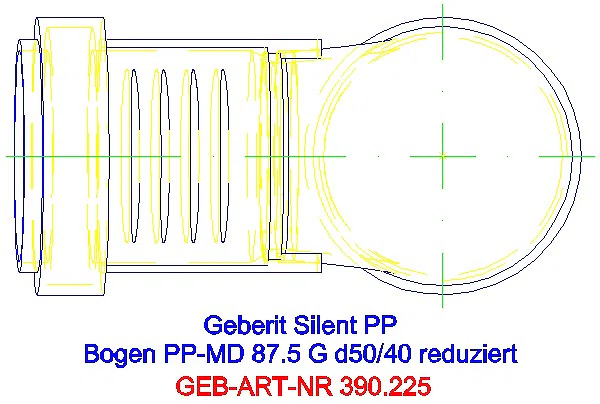 GE Silent-PP Bogen 87,5Gr reduziert d40/50_390.225.14.1_G
