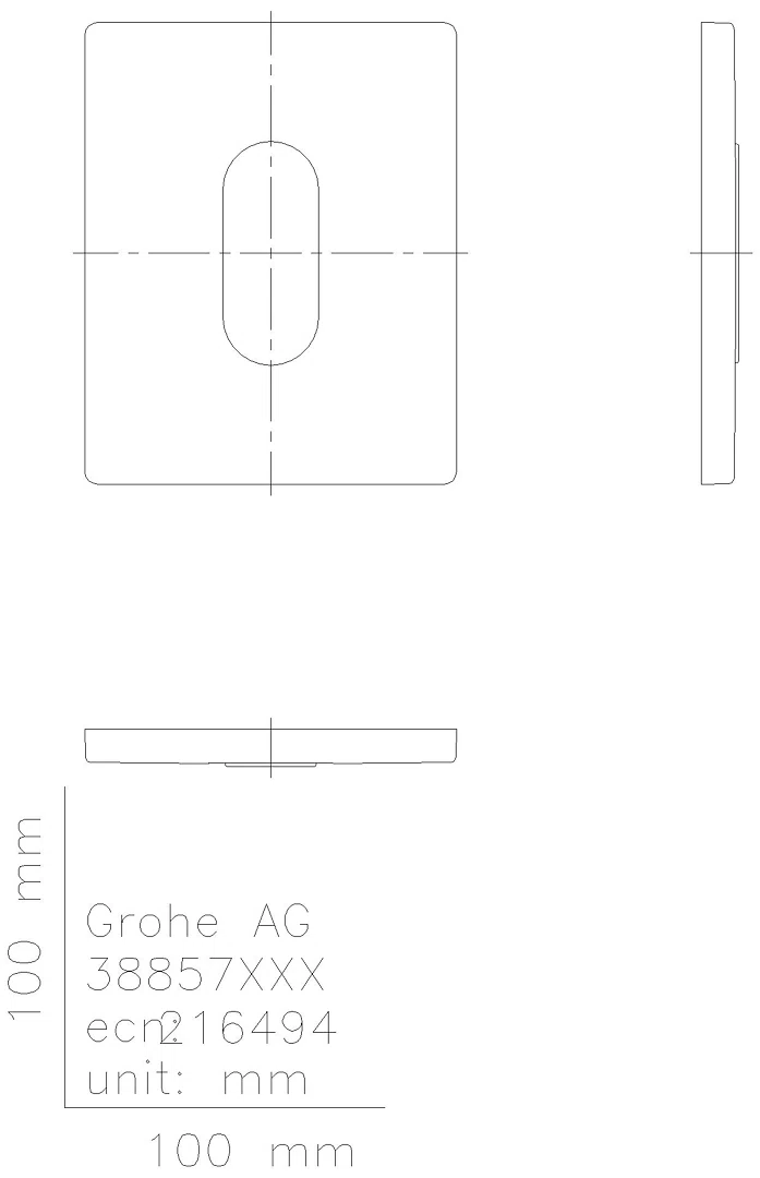GROHE Urinal-Betätig. Arena Cosmopolitan 38857 FMS für man. Betätigung alpinweiß