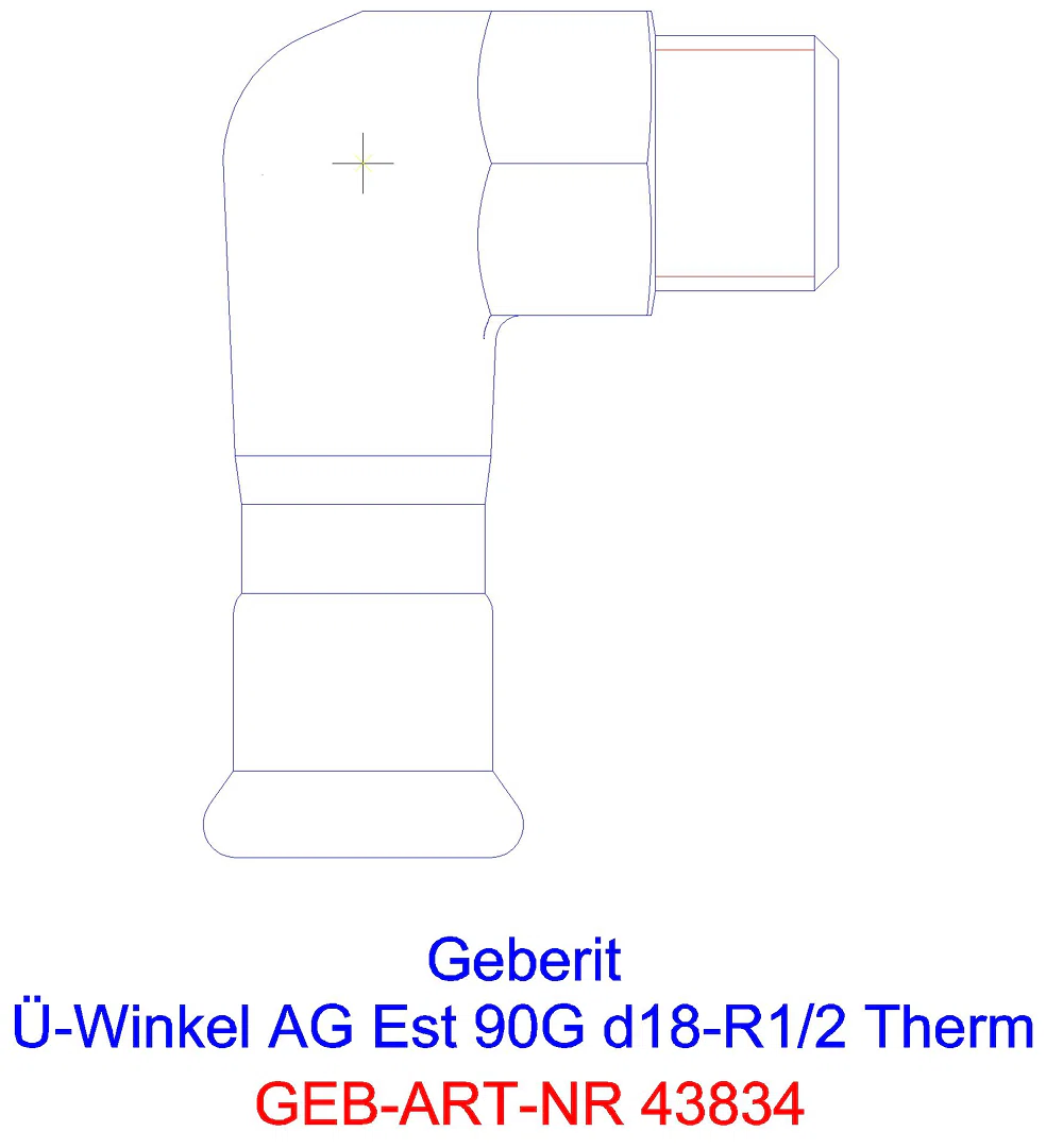 GE Mapress Therm Übergangswinkel 90Gr mit AG d15-R1/2_43834_l