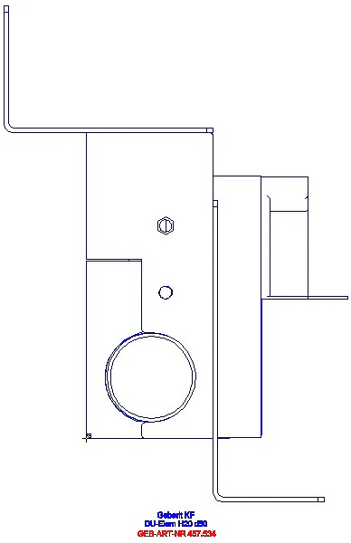 GE Kombifix Element für Dusche mit Wandablauf d50_457.534.00.1_L