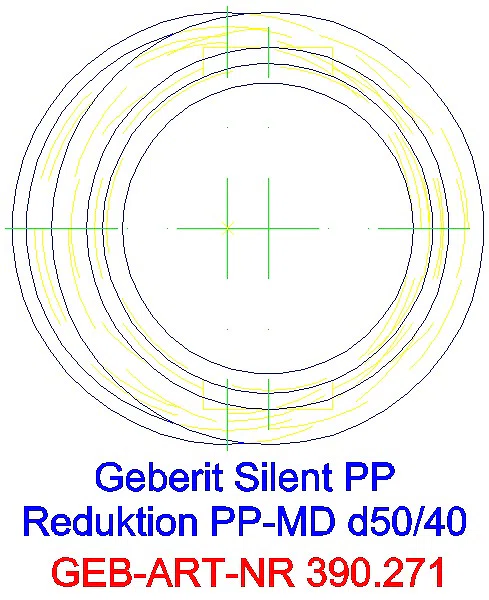 GE Silent-PP Reduktion exzentrisch d50/40_390.271.14.1_G