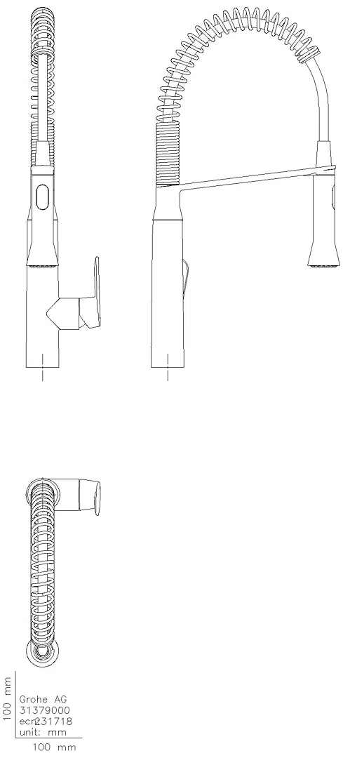 GROHE EH-Spültischbatterie K7 Medium 31379 mit Profibrause chrom