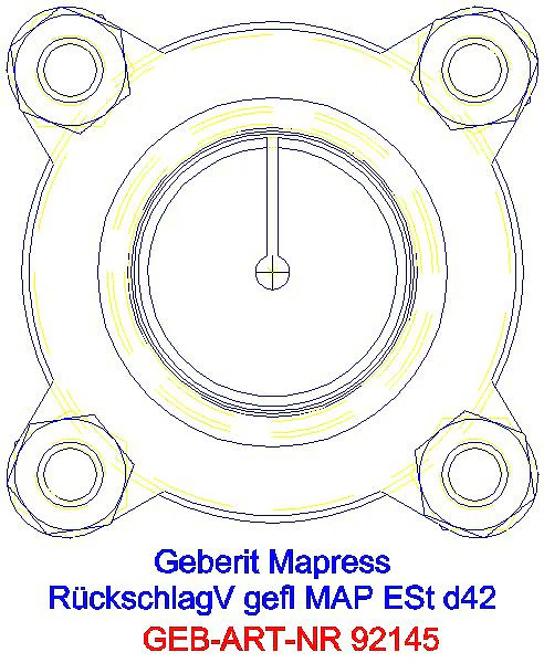 GE Mapress Rückschlagventil NPW geflanscht d42_92145_L