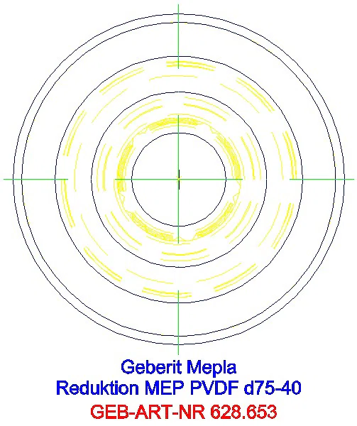 GE Mepla Reduktion PVDF d75-40_628.653.00.5_L