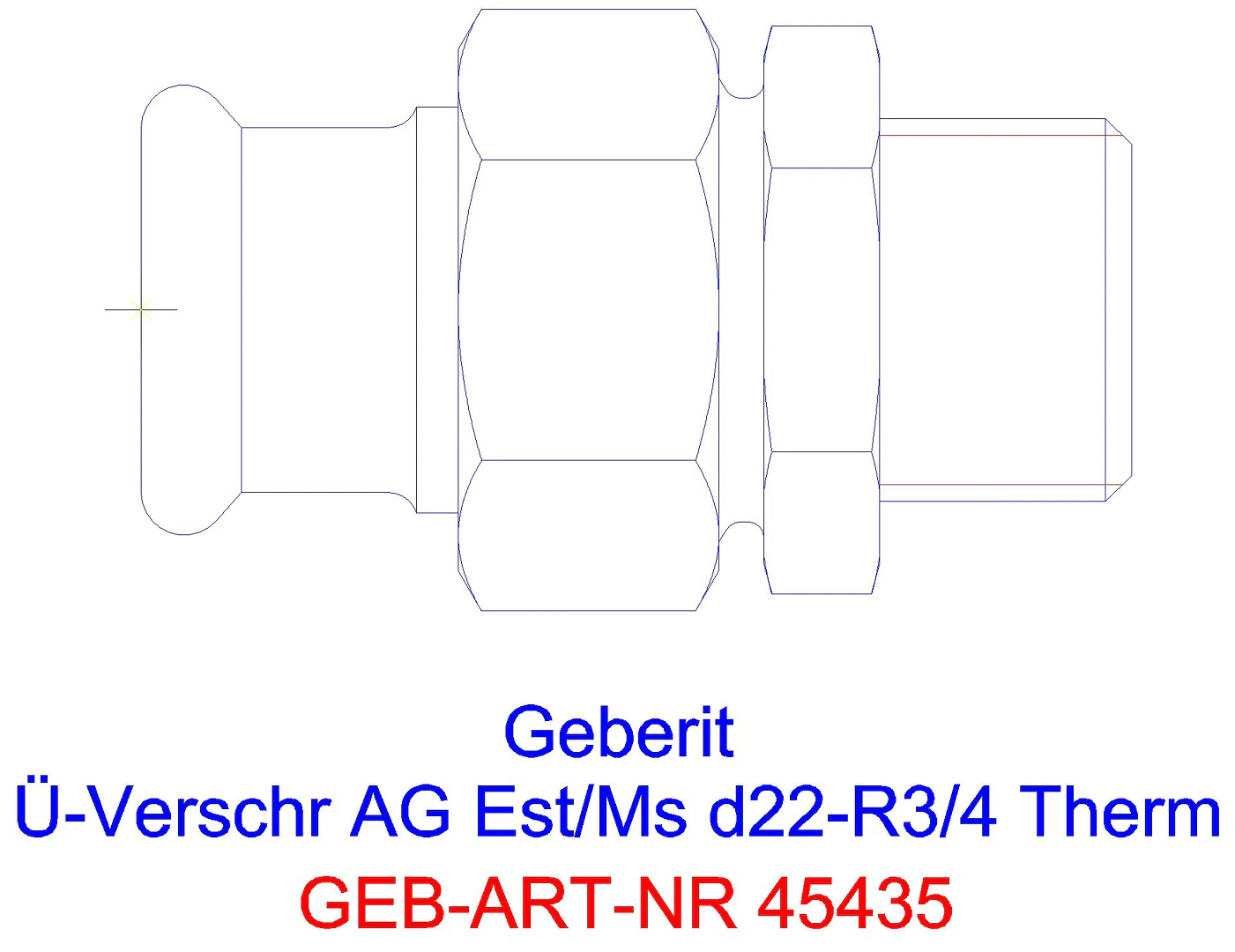 GE Mapress Therm Übergangsverschr. mit AG d15-R1/2_45435_g