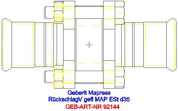 GE Mapress Rückschlagventil NPW geflanscht d35_92144_A