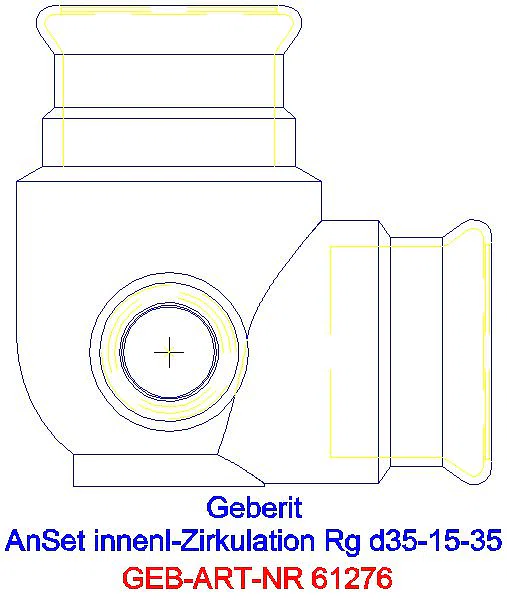 GE Mapress Anschlussset für innenliegende Zirkulation d35-15-35_61276_A
