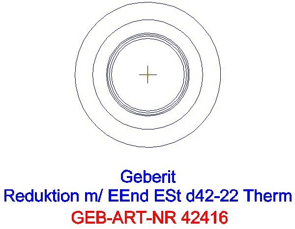 GE Mapress Therm Reduktion mit Einschubende d42-22_42416_A